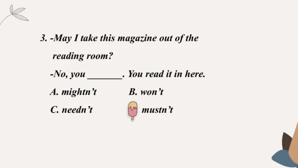 Module4 Rules and suggestion Unit 1 You must be ca