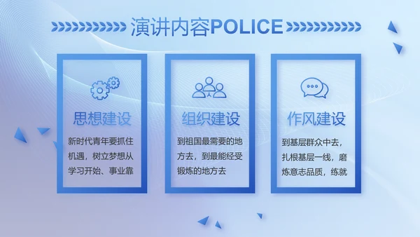 蓝色大气公安警察工作汇报动态PPT