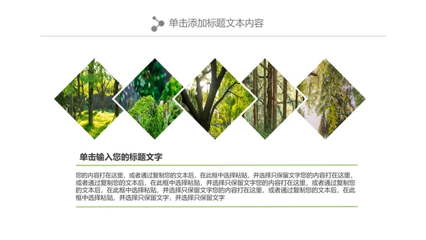 绿色森林植树造林林业木材园林绿化PPT