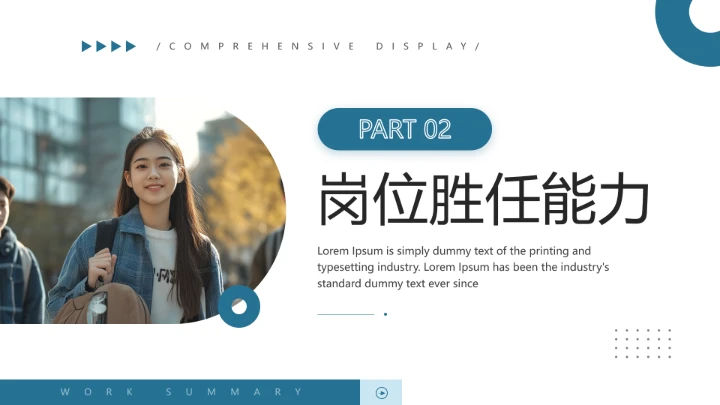 英语专业大学生求职综合能力展示职业生涯规划通用PPT