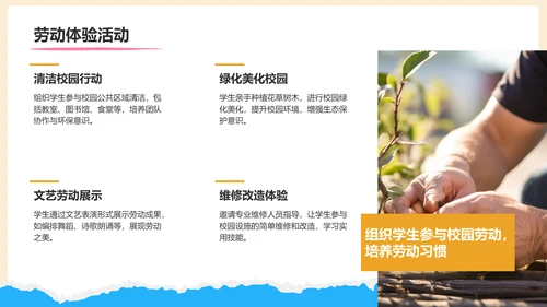 橙色摄影风五一劳动节校园活动策划PPT模板