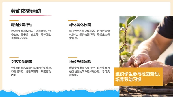 橙色摄影风五一劳动节校园活动策划PPT模板