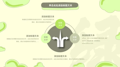 绿色小清新工作总结报告通用PPT模板