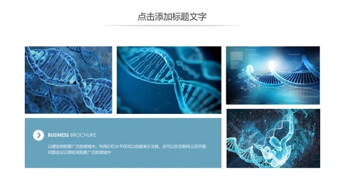 基因生物化学医疗医学DNA学术研究报告PPT模板