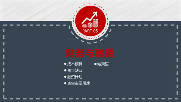 灰色卡通创业融资计划书通用PPT模板
