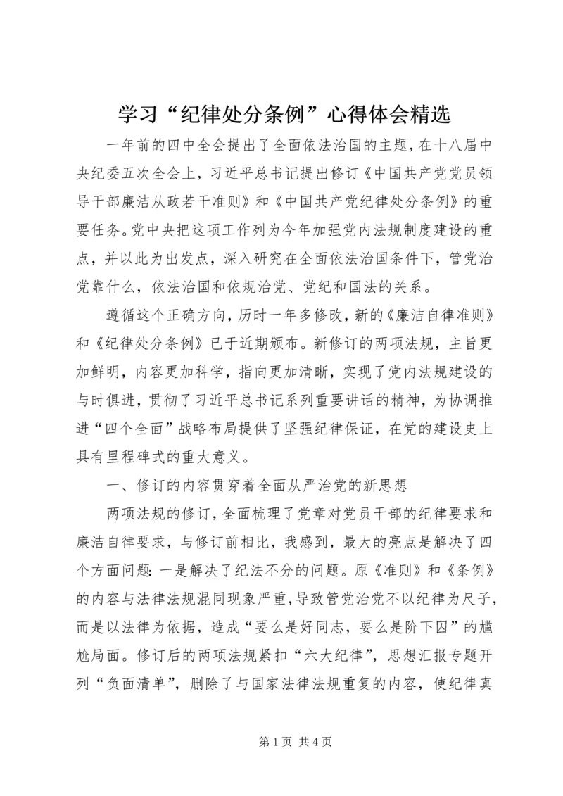 学习“纪律处分条例”心得体会精选.docx