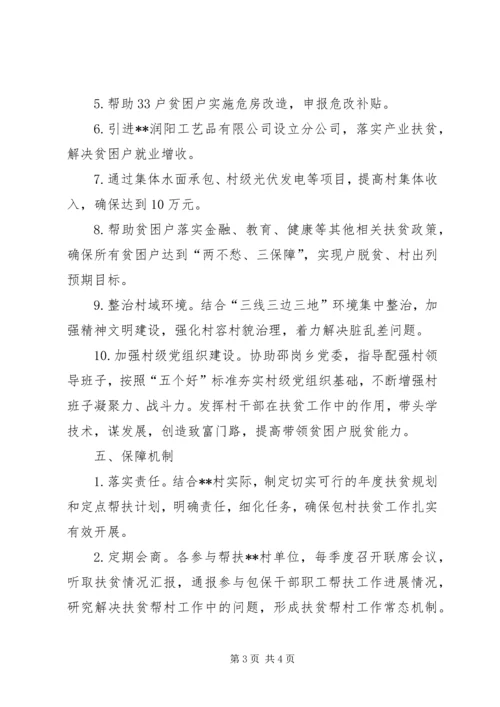 经信委帮扶贫困村工作计划.docx