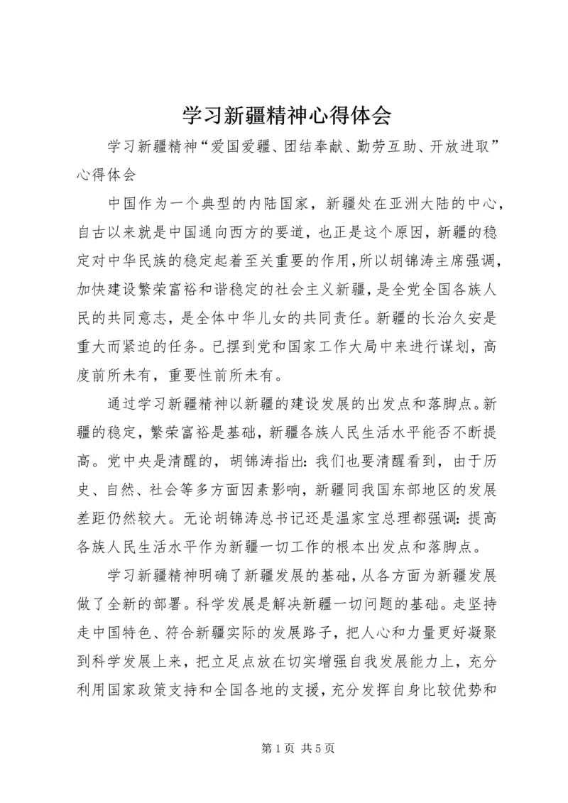 学习新疆精神心得体会 (5).docx