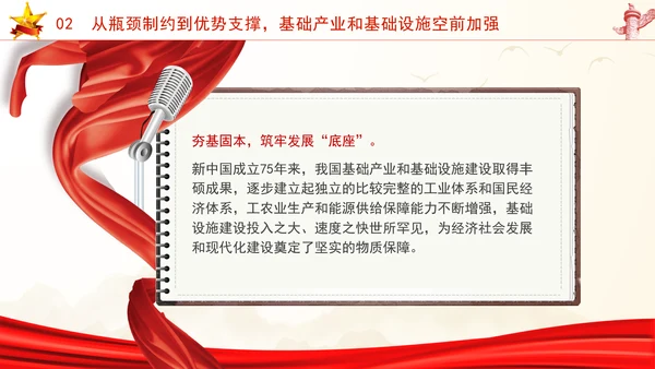 国庆节党支部庆祝建国75周年经济社会发展成就ppt