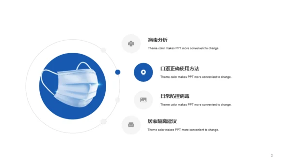 蓝色创意生物医疗培训课件PPT案例