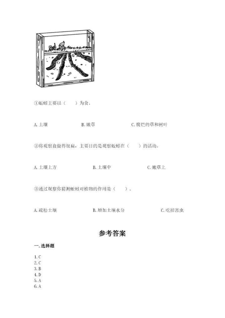 教科版小学二年级上册科学期末测试卷精品（实用）.docx