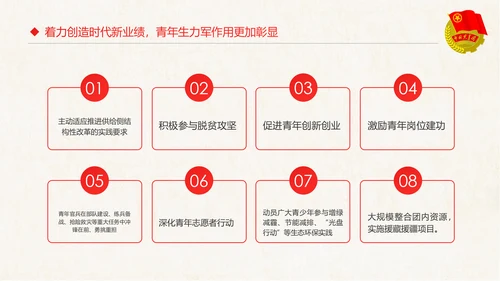 红色大气共青团十八大学习解读PPT模板