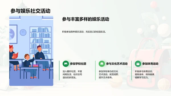 高中新生成功适应攻略PPT模板