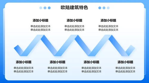 蓝色渐变3D风冰城哈尔滨家乡介绍作业汇报PPT模板