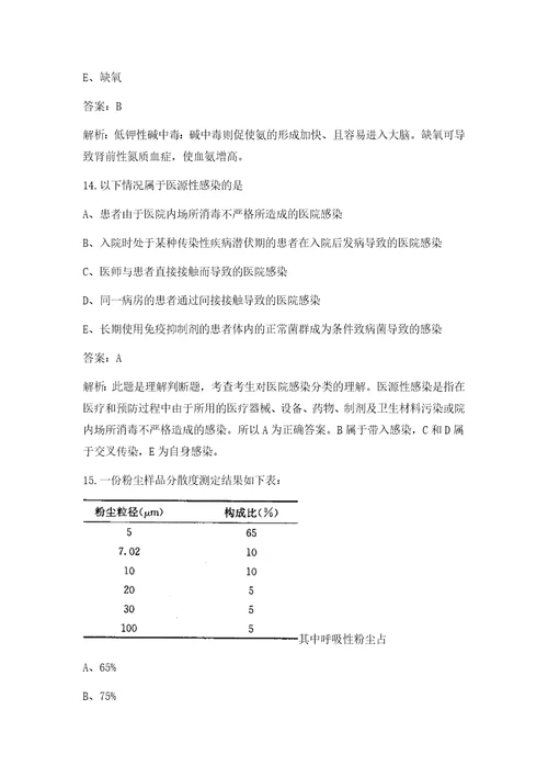 2022年公共卫生执业医师考试题库及解析单选题1