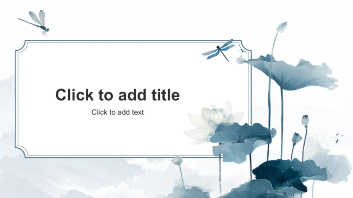 蓝色复古风年中目标完成情况汇报PPT主题