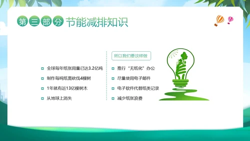 全国节能宣传周节能减排保护环境爱护地球宣讲PPT