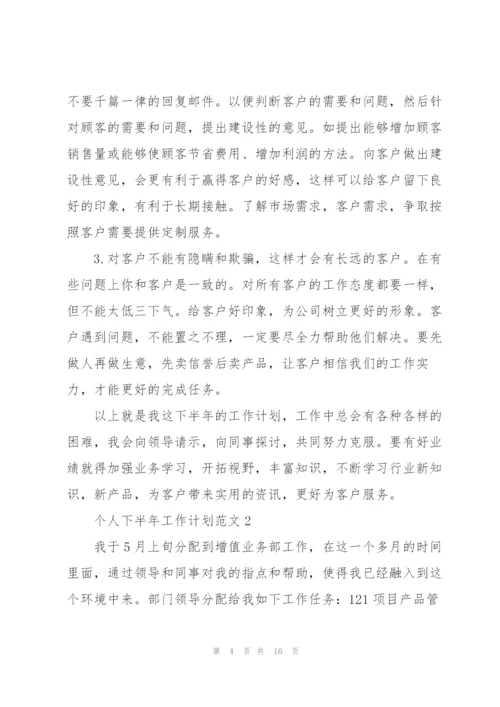 个人下半年工作计划范文.docx