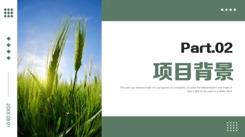 农业项目商业计划书通用PPT模板
