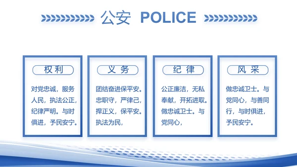 蓝色大气公安年终工作总结汇报PPT