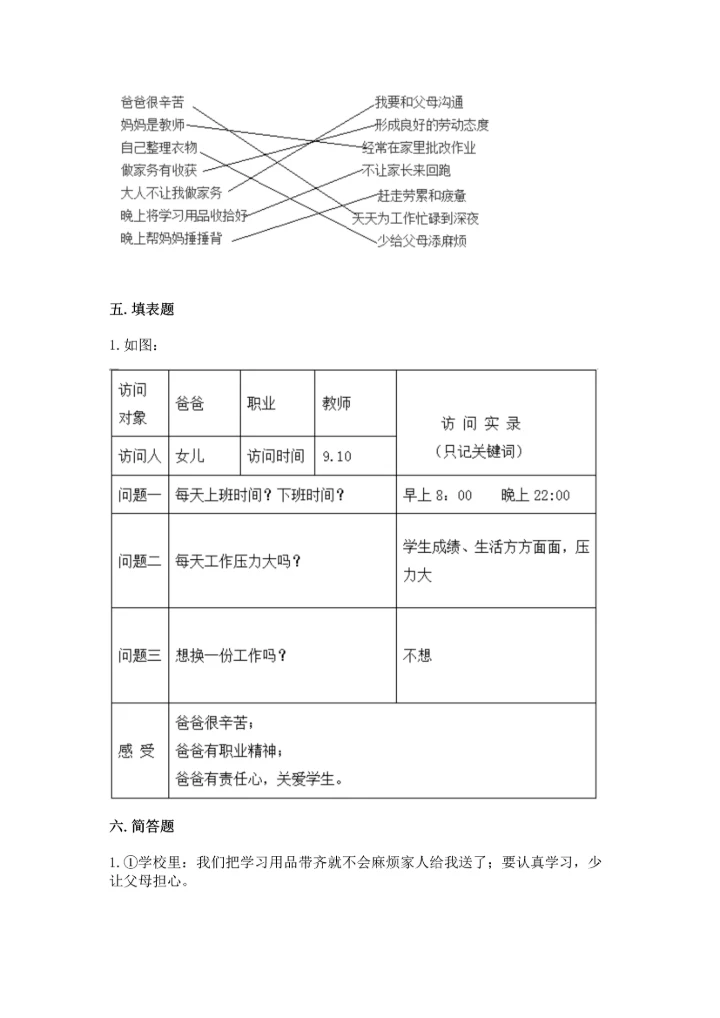 部编版四年级上册道德与法治期中测试卷（考点梳理）.docx