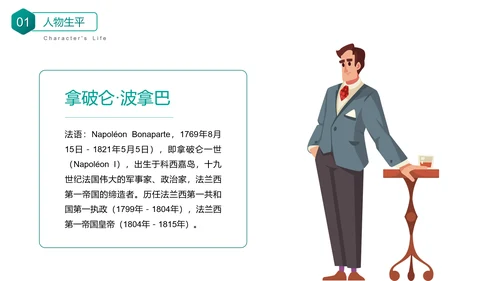 拿破仑历史名人人物介绍PPT