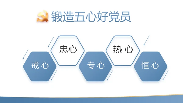 蓝色简约大气党支部工作专题PPT动态模板