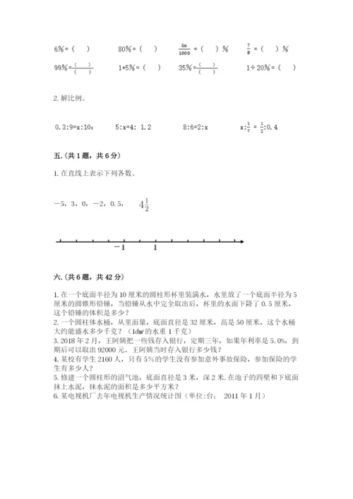 济南市外国语学校小升初数学试卷带答案（培优）.docx