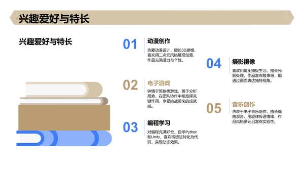 黄色3D风新生自我介绍PPT