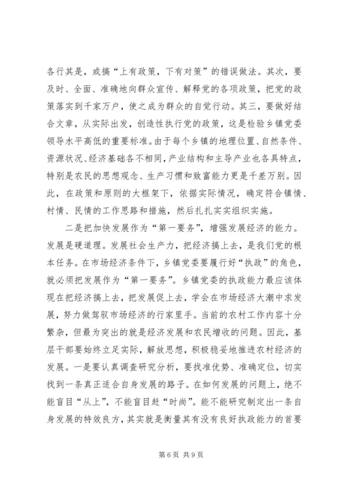 新形势下加强乡镇党委书记专业化能力建设调研报告.docx