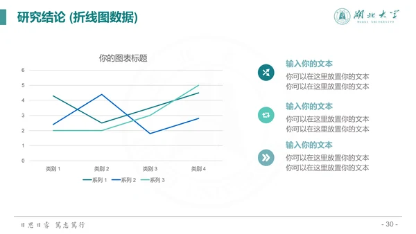 简约渐变风湖北大学毕业答辩通用PPT模板
