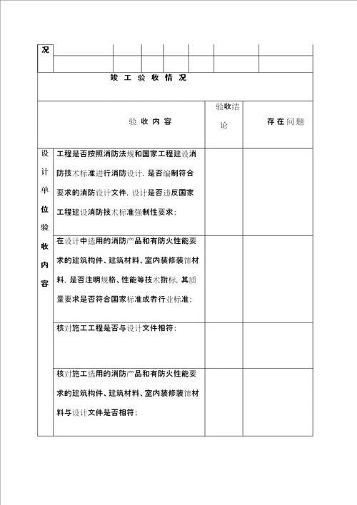 消防工程竣工验收报告文本