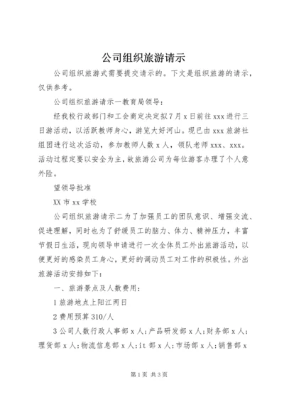 公司组织旅游请示.docx