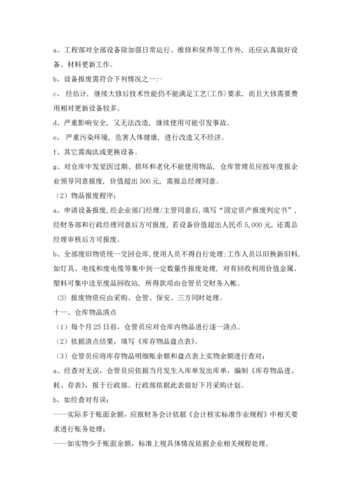 商场物业仓库管理标准规章核心制度.docx