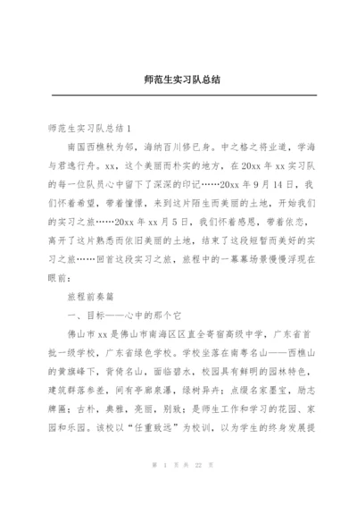 师范生实习队总结.docx