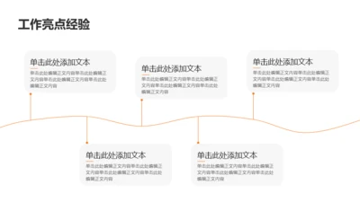 灰色扁平风5项图示业绩亮点