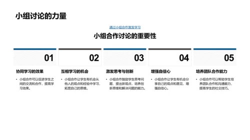 提升学习效果的互动教学PPT模板