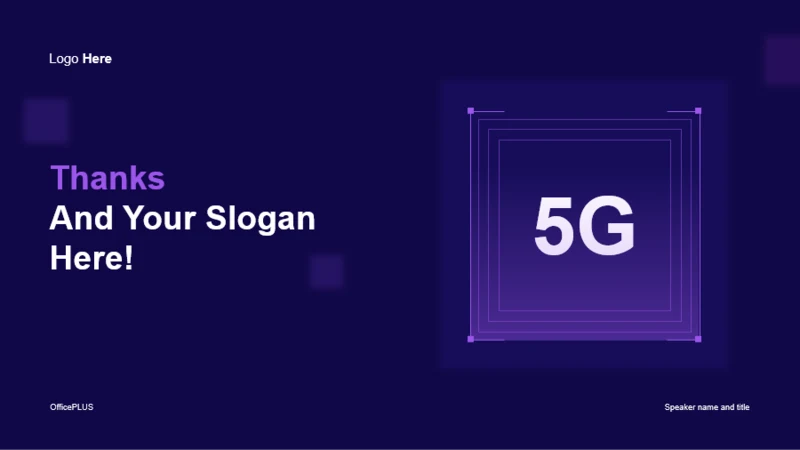 结束页-科技5G智能芯片商业计划书PPT主题