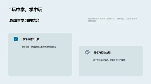 拼音知识游戏讲解PPT模板