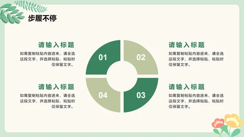 绿色清新手绘卡通风校园青志协学生部门介绍PPT模板