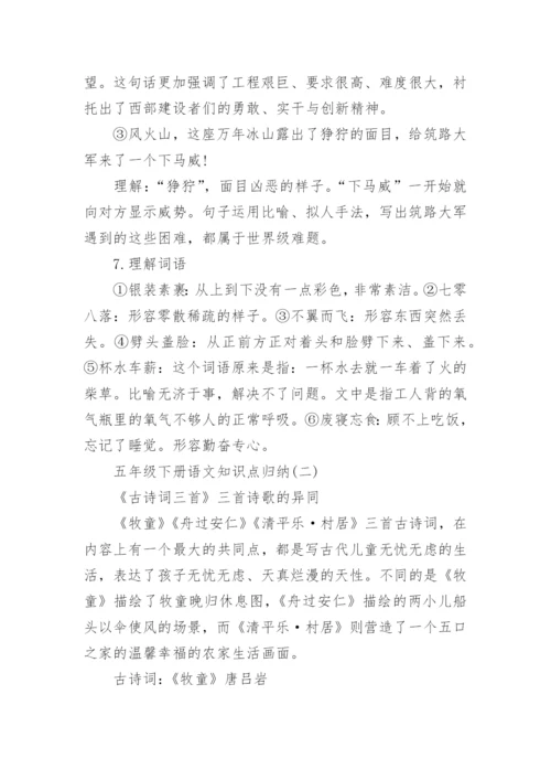五年级下册语文知识点归纳.docx