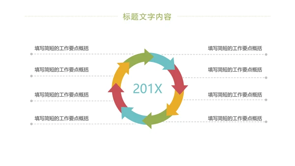 极简清新商务工作总结汇报PPT模板