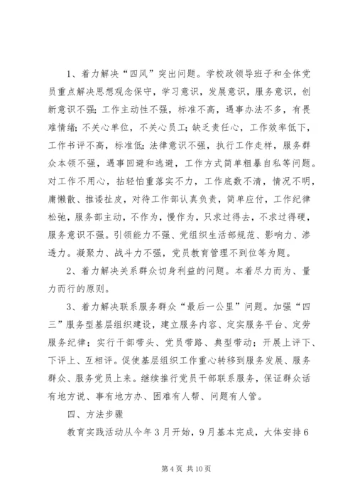 镇网通党的群众路线教育实践活动实施方案.docx