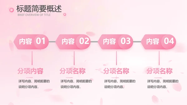 粉色唯美背景工作总结汇报动态PPT