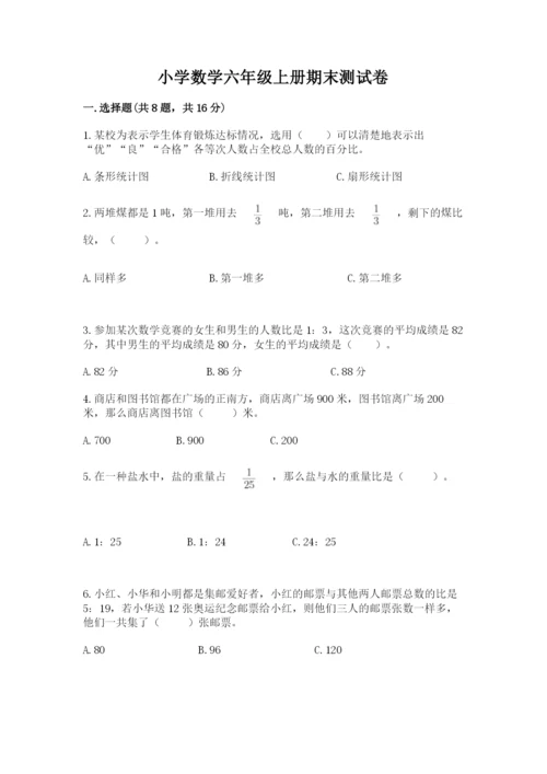 小学数学六年级上册期末测试卷附完整答案（必刷）.docx