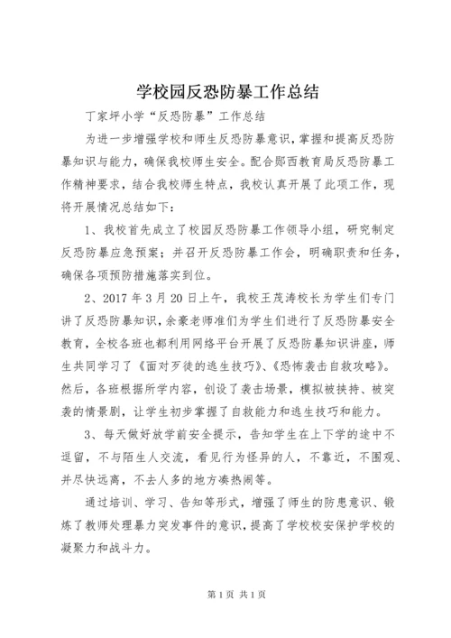 学校园反恐防暴工作总结 (3).docx