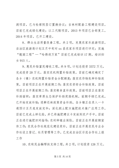 县重点民生工程汇报材料.docx