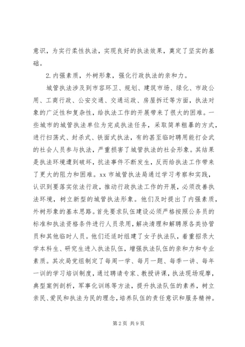 城管执法局执法工作调研报告.docx