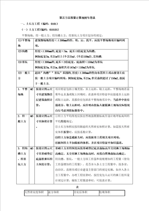 造价工程师建设工程技术与计量土建讲义第五章工程计量第三节工程量计算规则与方法一精编版