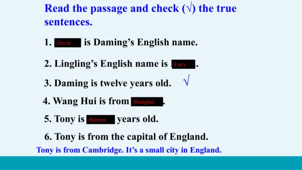 【轻松备课】外研版初中英语七年级上Module 1 Unit 2教学课件